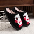 thumbnail image 4 of ZELAND Halloween Pumpkin Ghost Warm Winter House Slippers for Couples, Thick Sole Anti-Slip Indoor Cotton Shoes for Men & Women, 4 of 5