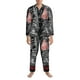 thumbnail image 3 of Fotbe Veterans Day1 Pijama de Hombre con Estampado de Manga Larga, Conjunto de 2 Piezas, Ropa de Dormir Suave y Cómoda con Bolsillos-Small, 3 of 7