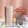 thumbnail image 2 of Toothbrush Case Toothpaste Container Dust-Proof Sanitary Plastic Daily Use Holder Stand Dorm, 2 of 10