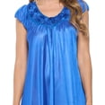 thumbnail image 5 of Casual Nights Women's Cap Sleeve Rose Satin Nightgown, 5 of 5