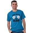 thumbnail image 3 of Man Behind The Bump Baby Announcement Men's Graphic T Shirt Tees Brisco Brands L, 3 of 6