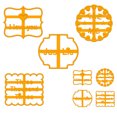 thumbnail image 4 of Cookie Mold Cooking Plastic Biscuit Form Mould Kitchen Baking Baking Biscuit Form Maker with Good Wishes, Type D, 4 of 6
