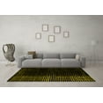 thumbnail image 3 of Ahgly Company Machine Washable Indoor Rectangle Abstract Yellow Modern Area Rugs, 4' x 6', 3 of 4