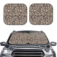 thumbnail image 2 of Sikiie Leopard Print Foldable Car Windshield Sun Visor, Car Window Sunshade Suitable for Sedan, SUV and Truck Car Accessories-Large, 2 of 6