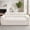 Bubble White, variant on Fulsmile 75" Boneless Sofa with Adjustment Cushions, 3-Seater Cloud Couches with Throw Pillows, 2-in-1 Compact Small Sofa for Living Room, White