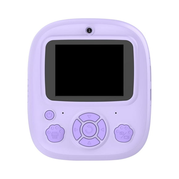 Impresora de pegatinas sin tinta para niñas y niños, impresión instantánea de cámara para niños, cámaras de vídeo digitales para cámara digital Púrpura