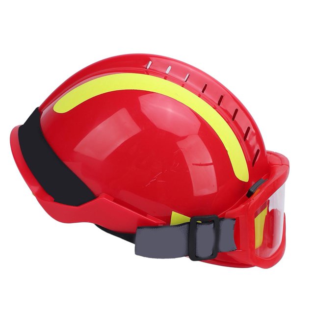Sombro Duro de Seguridad, Bomberos de Trabajo Casco Trabajo Con Gafas, Faros Delanteros, Casco Rescate Emergencia para El Sitio Construcion Mineros