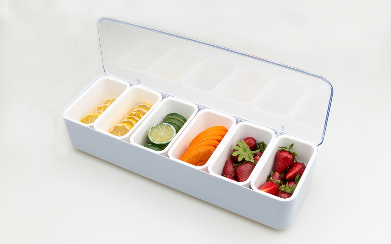 7111 White Condiment Caddy