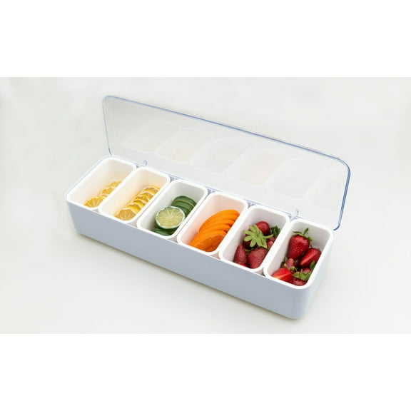 7111- White Condiment Caddy