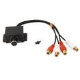 thumbnail image 1 of Ajuste 1PC Amplificador De Coche Remoto Nivel RCA Perilla De Control De Esté RCA Salida Cable Negro Longitud 18 Cm Hugo Controlador de audio, 1 of 8
