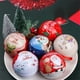 thumbnail image 2 of Cajas de regalo redondas de Navidad, hojalata con forma de bola, adorno colgante para árbol de Navidad, tarros de dulces navideños, latas, decoraciones navideñas de Año Nuevo, 2 of 5