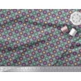 thumbnail image 3 of Soimoi Polyester Crepe Fabric Floral Mandala Print Fabric by The Yard 52 Inch Wide, 3 of 3