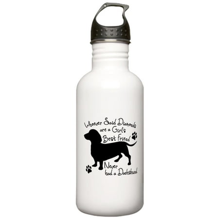 CafePress - Dachshund: Girls Best Stainless Water Bottle 1 - Stainless Steel Water Bottle, Sports Bottle,