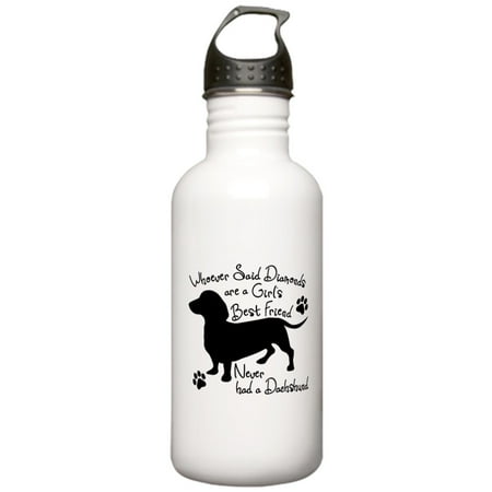 CafePress - Dachshund: Girls Best Stainless Water Bottle 1 - Stainless Steel Water Bottle, Sports Bottle, (Best Food For Dachshunds)