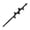 Black 1 Packs, variant on Garden Augers Drill Bit For Plantings 4x22cm Spiral Drill Bit Bulb Planter For Hex Driver Drill Solid Steel Shaft, 22.8 cm×4.2 cm, Blue