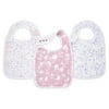 aden + anais, classic snap bibs, ma fleur 3-pack