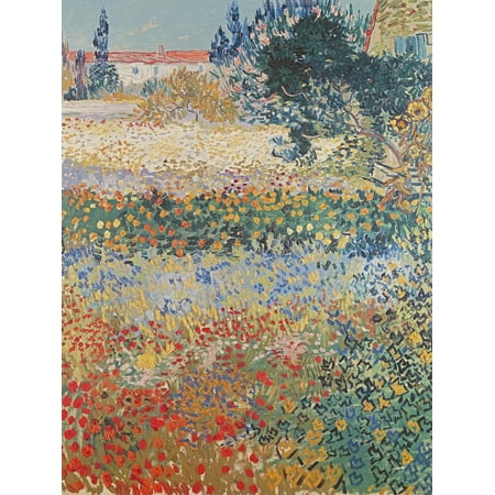 Art.com Garden in Bloom Arles, c.1888 Giclee Print by Vincent van Gogh, 12" x 16"