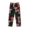 thumbnail image 4 of Balery Red Mushrooms print Men's Pajama Pants,Ultra Lightweight Pjs,Lounge Pant-X-Large, 4 of 9