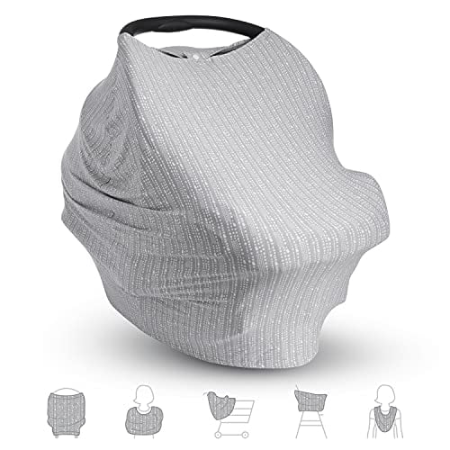 Munchkin Brica XtraGuard 5-en-1 Funda de asiento de coche y cubierta de enfermería, gris