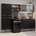 thumbnail image 2 of Cocina Integral 229cm Marrón/Negro Emilly Madesa 05, 2 of 11