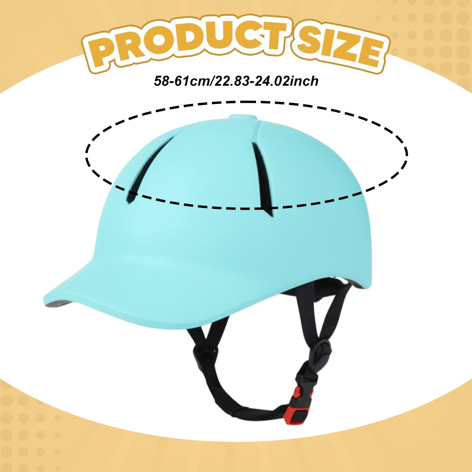 QSTDGVPW Equestrian Helmet Adjustable Riding Cap Breathable Lightweight Comfortable Horse M Size blue