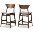 thumbnail image 3 of Baxton Studio Latina 24" Counter Stool in Light Gray (Set of 2), 3 of 4