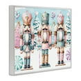 thumbnail image 4 of Stupell Industries Pastel Nutcracker Trio Holiday Painting White Framed Art Print Wall Art, 30 x 24, 4 of 9