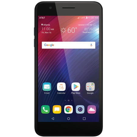 AT&T PREPAID LG Xpression Plus 16GB Prepaid Smartphone, (Best Cell Phone Coverage In New Brunswick)