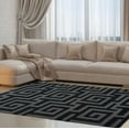 thumbnail image 2 of Ladole Rugs Stylish Modern Abstract Calgary Contemparory Elegent Soft Shag Shaggy Grey Area Rug Carpet 3x10 (2'7" x 9'10", 80cm x 300cm), 2 of 4