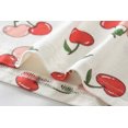 thumbnail image 5 of FEDPOP Toddler Girls Pajamas Bamboo Viscose Kids Long Sleeve Snug fit Cherry Printed Pjs 2pcs Set 3T, 5 of 7