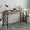 Black & Walnut, variant on Decorotika Tuna 47" Computer Desk with Bow Front, Walnut Melamine Veneer