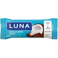 thumbnail image 2 of LUNA BAR - Gluten Free Snack Bars - Chocolate Dipped Coconut Flavor -8g of protein - Non-GMO - Plant-Based Wholesome Snacking - On the Go Snacks (1.69 Ounce Snack Bars, 30 Count), 2 of 8