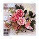 thumbnail image 1 of Ramo de imitación, rosa de bola pequeña de estilo europeo, decoración del hogar de flores de imitación, ramo de imitación (rosa oscuro) ILoveMilan JM, 1 of 5