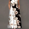 thumbnail image 1 of Vestido Con Bolsillo Con Estampado Floral, Vestidos Largos De Verano Informales Con Bolsillo, Vestimenta Para Mujer., 1 of 4