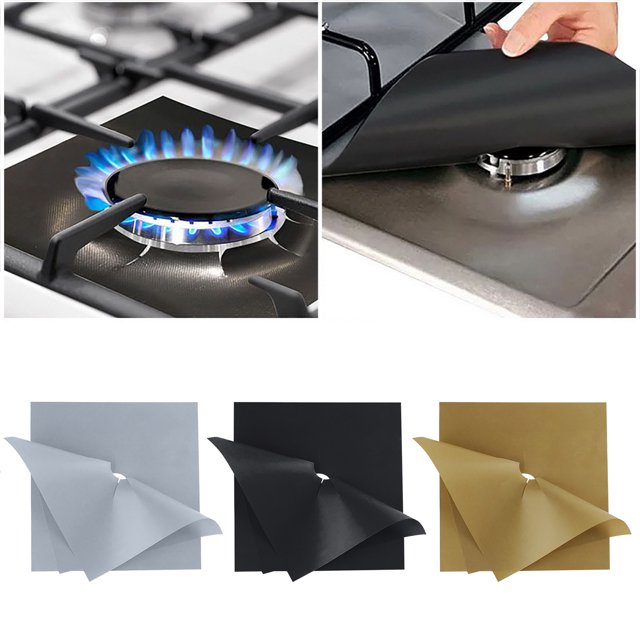 WNG Stove Burner Cover, DoubleThick Reusable NonStick HeatResistant Gas Stove Protector
