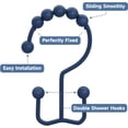 thumbnail image 4 of LAICAIW Shower Curtain Hooks Rings, Navy Blue, 4 of 7