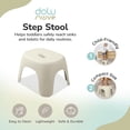 thumbnail image 2 of Dolu Nuve Kids Non-Slip Step Stool Toddler Helper for Bathroom, Relax Beige, 2 of 8