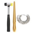 thumbnail image 1 of 3pcs / Set Ring Mandrel Sizer Finger Measuring Stick Handle Hammers Jewelry Tool,Ring Mandrel Sizer,Ring Measuring Accessory, 1 of 18
