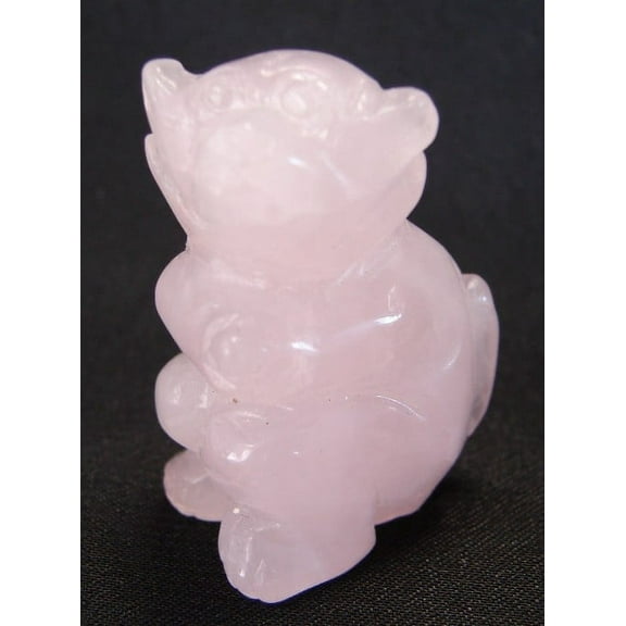 Small Rose Quartz Monkey Statue