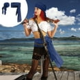 thumbnail image 4 of Pompotops Halloween Pirate Costume Medieval Linen Pirate Bandana And Belt Costume Halloween Bandana And Belt Costume Fashion Trends, 4 of 6