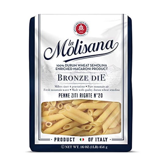 La Molisana - Pasta Penne Ziti Rigate - 16 Oz, Case of 12