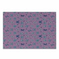 thumbnail image 1 of Blue and Pink Cutting Board, Abstract Butterflies Repeating Pattern on Pink Background Print, Decorative Tempered Glass Cutting and Serving Board, in 3 Sizes, by Ambesonne, 1 of 2