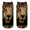 thumbnail image 4 of Leopard Ankle Socks Novelty 3D Printed Socks Leopard Low Cut Socks Leopard Socks, 4 of 10