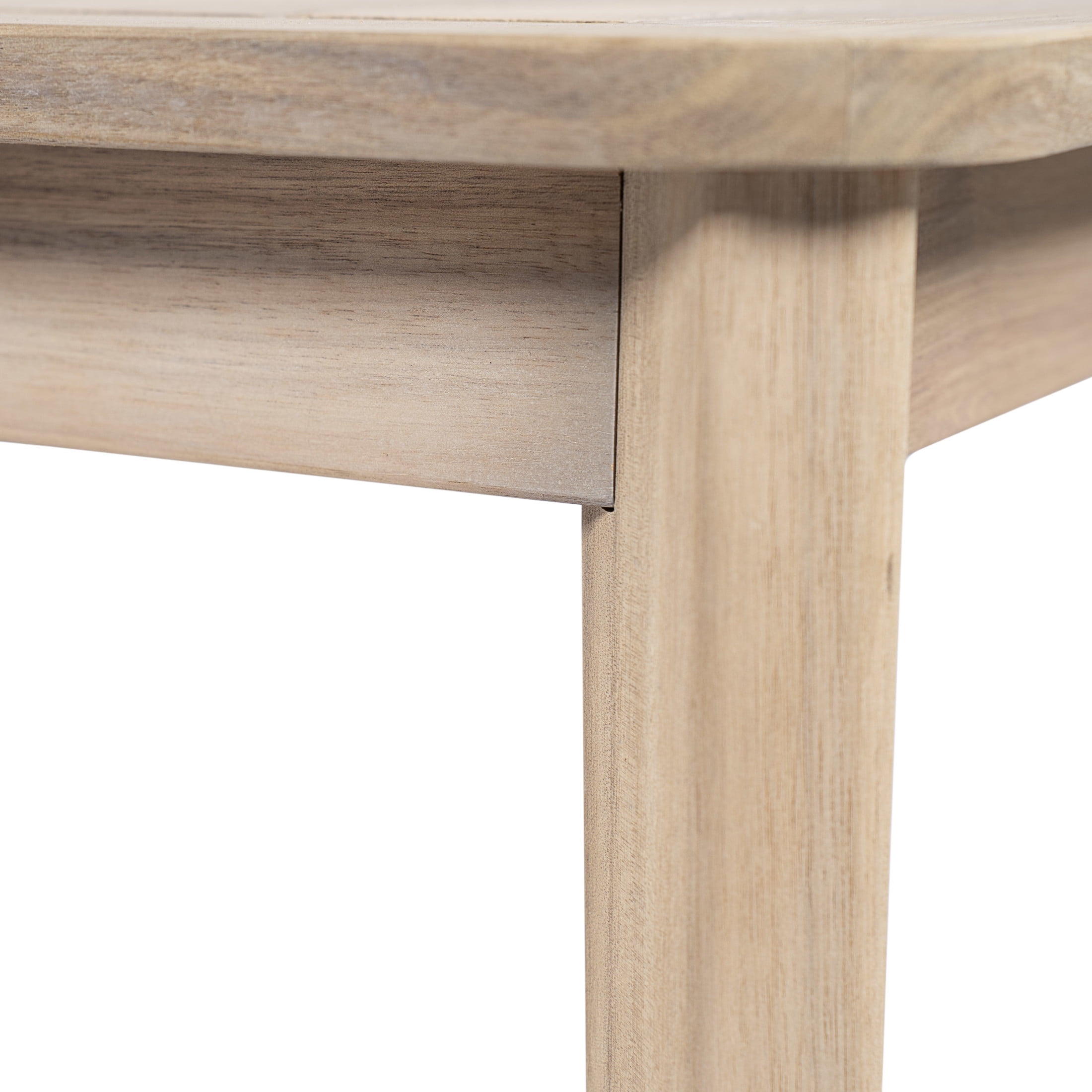 Christopher Knight Home Outdoor Coffee Table with Slatted Top, Light White Finish