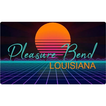 

Pleasure Bend Louisiana 4 X 2.25-Inch Fridge Magnet Retro Neon Design