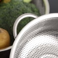 thumbnail image 5 of Tssuoun Stainless Steel Fine Mesh Strainer Bowl Drainer Vegetable Sieve Colander  22.5cm, 5 of 8