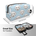 thumbnail image 4 of Goofa Dog Printed Toiletry Bag with Handle,Large Capacity Travel Makeup Cosmetic Bag for Women, Carry on Airport Airline Compliant Bag, 4 of 9