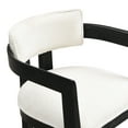 thumbnail image 6 of Rovelle Modern Upholstered Dining Chairs, Rubberwood, Beige + Black, Set of 2, 6 of 8