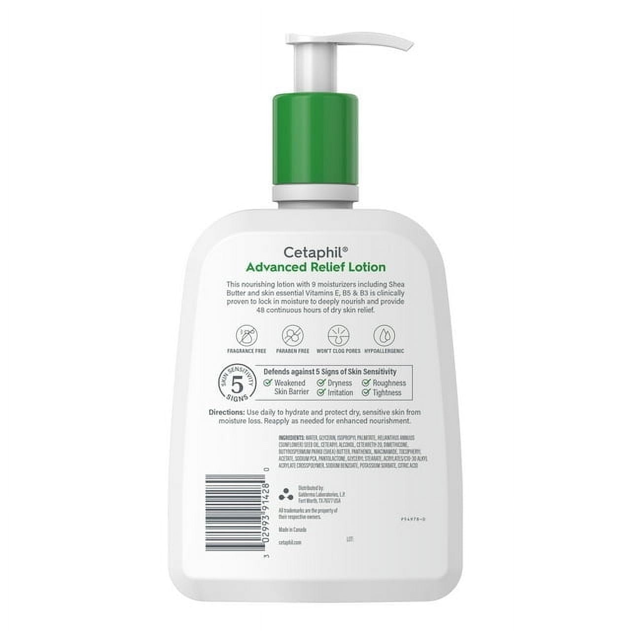 Cetaphil DailyAdvance Ultra Hydrating Lotion for Dry/Sensitive Skin 16 oz (Pack of 3)