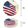 thumbnail image 1 of XDDJA American Flag Set of 4 Round Coaster for Drinks, Absorbent Ceramic Stone Coasters Cup Mat with Cork Base for Home Kitchen Room Coffee Table Bar Decor, 1 of 5